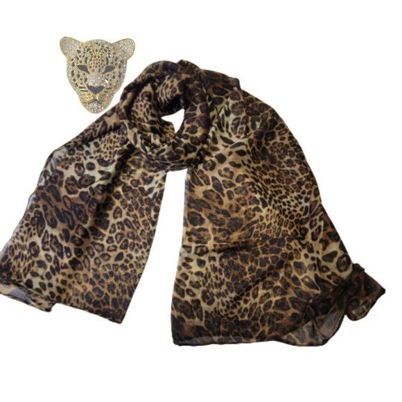 Animal Print Sarong Shawl Pareo Rectangular Beach Wrap - Picture 4 of 13